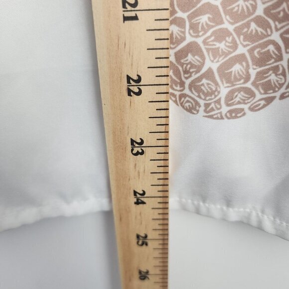 CBR Pineapple Print Pullover Blouse Ruffled Collar Women's Small - Picture 12 of 14